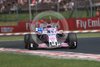 World © Octane Photographic Ltd. Formula 1 – Hungarian GP - Practice 1. Sahara Force India VJM11 - Sergio Perez. Hungaroring, Budapest, Hungary. Friday 27th July 2018.