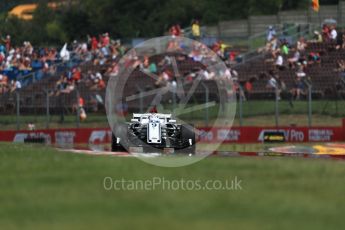 World © Octane Photographic Ltd. Formula 1 – Hungarian GP - Practice 1. Alfa Romeo Sauber F1 Team C37 – Marcus Ericsson. Hungaroring, Budapest, Hungary. Friday 27th July 2018.