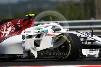 World © Octane Photographic Ltd. Formula 1 – Hungarian GP - Practice 1. Alfa Romeo Sauber F1 Team C37 – Antonio Giovinazzi. Hungaroring, Budapest, Hungary. Friday 27th July 2018.