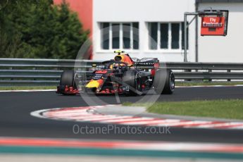 World © Octane Photographic Ltd. Formula 1 – Hungarian GP - Practice 1. Aston Martin Red Bull Racing TAG Heuer RB14 – Max Verstappen. Hungaroring, Budapest, Hungary. Friday 27th July 2018.