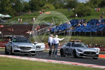 World © Octane Photographic Ltd. Formula 1 – Hungarian GP - Practice 1. Charlie Whiting inspects the kerbs and track. Hungaroring, Budapest, Hungary. Friday 27th July 2018.