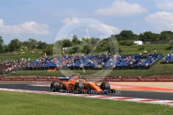 World © Octane Photographic Ltd. Formula 1 – Hungarian GP - Practice 1. McLaren MCL33 – Stoffel Vandoorne. Hungaroring, Budapest, Hungary. Friday 27th July 2018.