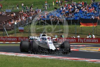 World © Octane Photographic Ltd. Formula 1 – Hungarian GP - Practice 1. Williams Martini Racing FW41 – Lance Stroll. Hungaroring, Budapest, Hungary. Friday 27th July 2018.