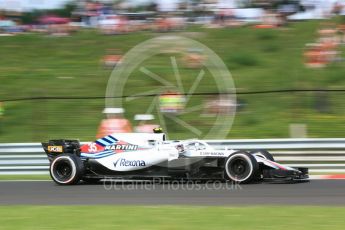 World © Octane Photographic Ltd. Formula 1 – Hungarian GP - Practice 2. Williams Martini Racing FW41 – Sergey Sirotkin. Hungaroring, Budapest, Hungary. Friday 27th July 2018.