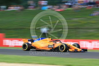 World © Octane Photographic Ltd. Formula 1 – Hungarian GP - Practice 2. McLaren MCL33 – Stoffel Vandoorne. Hungaroring, Budapest, Hungary. Friday 27th July 2018.