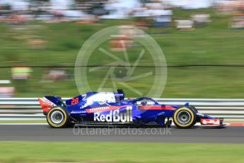 World © Octane Photographic Ltd. Formula 1 – Hungarian GP - Practice 2. Scuderia Toro Rosso STR13 – Brendon Hartley. Hungaroring, Budapest, Hungary. Friday 27th July 2018.