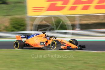 World © Octane Photographic Ltd. Formula 1 – Hungarian GP - Practice 2. McLaren MCL33 – Fernando Alonso. Hungaroring, Budapest, Hungary. Friday 27th July 2018.