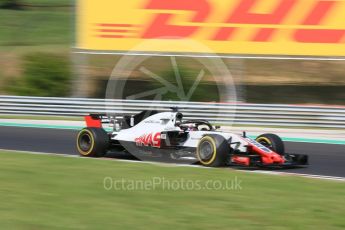 World © Octane Photographic Ltd. Formula 1 – Hungarian GP - Practice 2. Haas F1 Team VF-18 – Romain Grosjean. Hungaroring, Budapest, Hungary. Friday 27th July 2018.