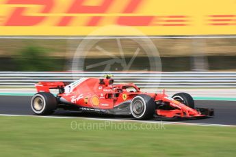 World © Octane Photographic Ltd. Formula 1 – Hungarian GP - Practice 2. Scuderia Ferrari SF71-H – Kimi Raikkonen. Hungaroring, Budapest, Hungary. Friday 27th July 2018.