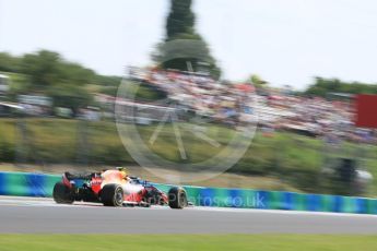 World © Octane Photographic Ltd. Formula 1 – Hungarian GP - Practice 2. Aston Martin Red Bull Racing TAG Heuer RB14 – Max Verstappen. Hungaroring, Budapest, Hungary. Friday 27th July 2018.