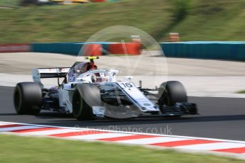 World © Octane Photographic Ltd. Formula 1 – Hungarian GP - Practice 2. Alfa Romeo Sauber F1 Team C37 – Charles Leclerc. Hungaroring, Budapest, Hungary. Friday 27th July 2018.