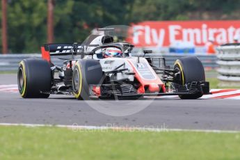 World © Octane Photographic Ltd. Formula 1 – Hungarian GP - Practice 2. Haas F1 Team VF-18 – Romain Grosjean. Hungaroring, Budapest, Hungary. Friday 27th July 2018.