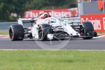 World © Octane Photographic Ltd. Formula 1 – Hungarian GP - Practice 2. Alfa Romeo Sauber F1 Team C37 – Marcus Ericsson. Hungaroring, Budapest, Hungary. Friday 27th July 2018.