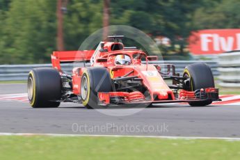 World © Octane Photographic Ltd. Formula 1 – Hungarian GP - Practice 2. Scuderia Ferrari SF71-H – Sebastian Vettel. Hungaroring, Budapest, Hungary. Friday 27th July 2018.