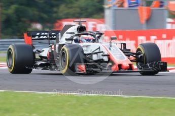 World © Octane Photographic Ltd. Formula 1 – Hungarian GP - Practice 2. Haas F1 Team VF-18 – Romain Grosjean. Hungaroring, Budapest, Hungary. Friday 27th July 2018.