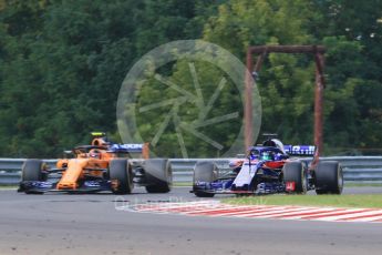 World © Octane Photographic Ltd. Formula 1 – Hungarian GP - Practice 2. Scuderia Toro Rosso STR13 – Brendon Hartley. Hungaroring, Budapest, Hungary. Friday 27th July 2018.