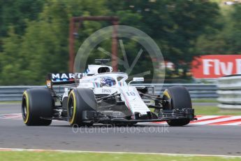 World © Octane Photographic Ltd. Formula 1 – Hungarian GP - Practice 2. Williams Martini Racing FW41 – Lance Stroll. Hungaroring, Budapest, Hungary. Friday 27th July 2018.