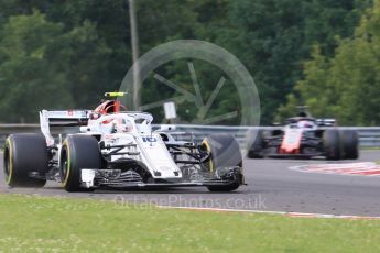 World © Octane Photographic Ltd. Formula 1 – Hungarian GP - Practice 2. Alfa Romeo Sauber F1 Team C37 – Charles Leclerc. Hungaroring, Budapest, Hungary. Friday 27th July 2018.