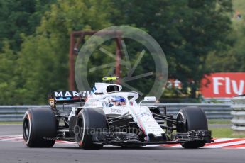 World © Octane Photographic Ltd. Formula 1 – Hungarian GP - Practice 2. Williams Martini Racing FW41 – Sergey Sirotkin. Hungaroring, Budapest, Hungary. Friday 27th July 2018.