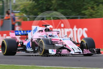 World © Octane Photographic Ltd. Formula 1 – Hungarian GP - Practice 2. Sahara Force India VJM11 - Sergio Perez. Hungaroring, Budapest, Hungary. Friday 27th July 2018.