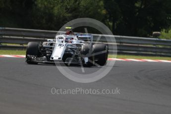 World © Octane Photographic Ltd. Formula 1 – Hungarian GP - Practice 2. Alfa Romeo Sauber F1 Team C37 – Charles Leclerc. Hungaroring, Budapest, Hungary. Friday 27th July 2018.