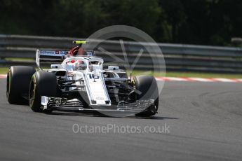 World © Octane Photographic Ltd. Formula 1 – Hungarian GP - Practice 2. Alfa Romeo Sauber F1 Team C37 – Charles Leclerc. Hungaroring, Budapest, Hungary. Friday 27th July 2018.