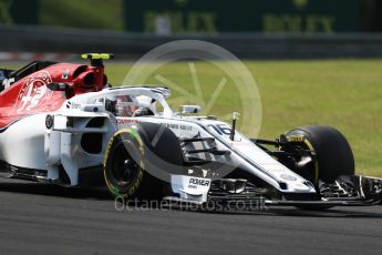 World © Octane Photographic Ltd. Formula 1 – Hungarian GP - Practice 2. Alfa Romeo Sauber F1 Team C37 – Charles Leclerc. Hungaroring, Budapest, Hungary. Friday 27th July 2018.