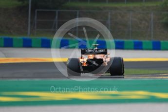 World © Octane Photographic Ltd. Formula 1 – Hungarian GP - Practice 2. McLaren MCL33 – Stoffel Vandoorne. Hungaroring, Budapest, Hungary. Friday 27th July 2018.