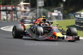 World © Octane Photographic Ltd. Formula 1 – Hungarian GP - Practice 2. Aston Martin Red Bull Racing TAG Heuer RB14 – Max Verstappen. Hungaroring, Budapest, Hungary. Friday 27th July 2018.