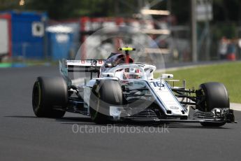 World © Octane Photographic Ltd. Formula 1 – Hungarian GP - Practice 2. Alfa Romeo Sauber F1 Team C37 – Charles Leclerc. Hungaroring, Budapest, Hungary. Friday 27th July 2018.