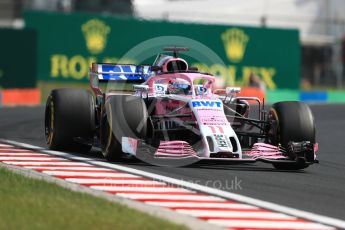 World © Octane Photographic Ltd. Formula 1 – Hungarian GP - Practice 2. Sahara Force India VJM11 - Sergio Perez. Hungaroring, Budapest, Hungary. Friday 27th July 2018.