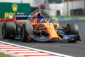 World © Octane Photographic Ltd. Formula 1 – Hungarian GP - Practice 2. McLaren MCL33 – Fernando Alonso. Hungaroring, Budapest, Hungary. Friday 27th July 2018.