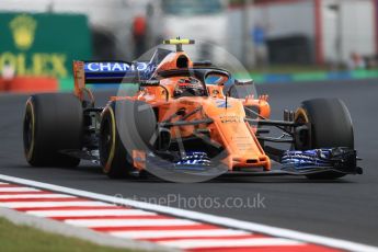 World © Octane Photographic Ltd. Formula 1 – Hungarian GP - Practice 2. McLaren MCL33 – Stoffel Vandoorne. Hungaroring, Budapest, Hungary. Friday 27th July 2018.