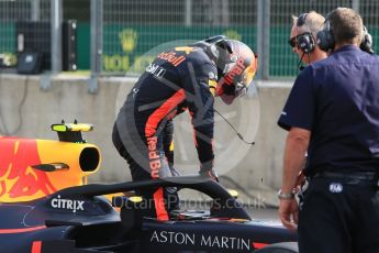 World © Octane Photographic Ltd. Formula 1 – Hungarian GP - Practice 2. Aston Martin Red Bull Racing TAG Heuer RB14 – Max Verstappen. Hungaroring, Budapest, Hungary. Friday 27th July 2018.