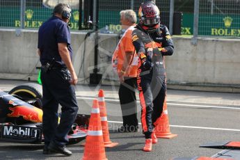 World © Octane Photographic Ltd. Formula 1 – Hungarian GP - Practice 2. Aston Martin Red Bull Racing TAG Heuer RB14 – Max Verstappen. Hungaroring, Budapest, Hungary. Friday 27th July 2018.