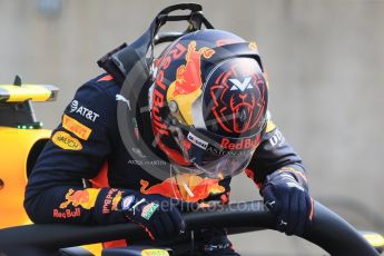 World © Octane Photographic Ltd. Formula 1 – Hungarian GP - Practice 2. Aston Martin Red Bull Racing TAG Heuer RB14 – Max Verstappen. Hungaroring, Budapest, Hungary. Friday 27th July 2018.