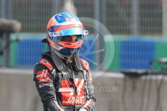 World © Octane Photographic Ltd. Formula 1 – Hungarian GP - Practice 2. Haas F1 Team VF-18 – Romain Grosjean. Hungaroring, Budapest, Hungary. Friday 27th July 2018.