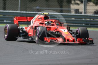 World © Octane Photographic Ltd. Formula 1 – Hungarian GP - Practice 3. Scuderia Ferrari SF71-H – Kimi Raikkonen. Hungaroring, Budapest, Hungary. Saturday 28th July 2018.