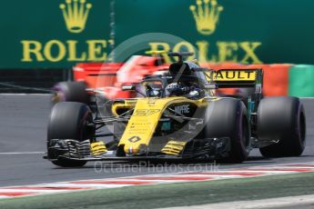 World © Octane Photographic Ltd. Formula 1 – Hungarian GP - Practice 3. Renault Sport F1 Team RS18 – Nico Hulkenberg and Scuderia Ferrari SF71-H – Kimi Raikkonen. Hungaroring, Budapest, Hungary. Saturday 28th July 2018.