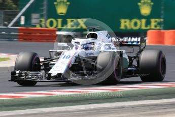 World © Octane Photographic Ltd. Formula 1 – Hungarian GP - Practice 3. Williams Martini Racing FW41 – Lance Stroll. Hungaroring, Budapest, Hungary. Saturday 28th July 2018.