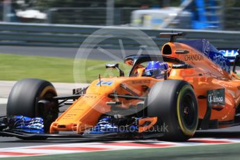 World © Octane Photographic Ltd. Formula 1 – Hungarian GP - Practice 3. McLaren MCL33 – Fernando Alonso. Hungaroring, Budapest, Hungary. Saturday 28th July 2018.