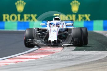 World © Octane Photographic Ltd. Formula 1 – Hungarian GP - Practice 3. Williams Martini Racing FW41 – Sergey Sirotkin. Hungaroring, Budapest, Hungary. Saturday 28th July 2018.