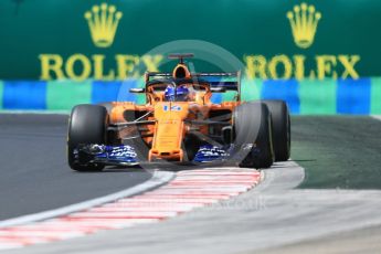 World © Octane Photographic Ltd. Formula 1 – Hungarian GP - Practice 3. McLaren MCL33 – Fernando Alonso. Hungaroring, Budapest, Hungary. Saturday 28th July 2018.
