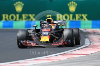 World © Octane Photographic Ltd. Formula 1 – Hungarian GP - Practice 3. Aston Martin Red Bull Racing TAG Heuer RB14 – Max Verstappen. Hungaroring, Budapest, Hungary. Saturday 28th July 2018.
