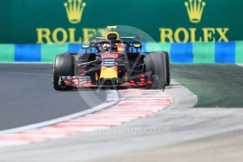 World © Octane Photographic Ltd. Formula 1 – Hungarian GP - Practice 3. Aston Martin Red Bull Racing TAG Heuer RB14 – Max Verstappen. Hungaroring, Budapest, Hungary. Saturday 28th July 2018.