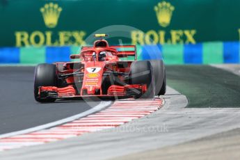 World © Octane Photographic Ltd. Formula 1 – Hungarian GP - Practice 3. Scuderia Ferrari SF71-H – Kimi Raikkonen. Hungaroring, Budapest, Hungary. Saturday 28th July 2018.