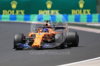 World © Octane Photographic Ltd. Formula 1 – Hungarian GP - Practice 3. McLaren MCL33 – Fernando Alonso. Hungaroring, Budapest, Hungary. Saturday 28th July 2018.
