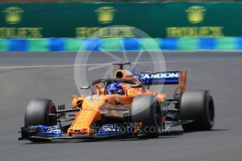 World © Octane Photographic Ltd. Formula 1 – Hungarian GP - Practice 3. McLaren MCL33 – Fernando Alonso. Hungaroring, Budapest, Hungary. Saturday 28th July 2018.