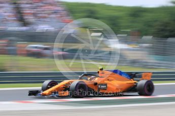 World © Octane Photographic Ltd. Formula 1 – Hungarian GP - Practice 3. McLaren MCL33 – Stoffel Vandoorne. Hungaroring, Budapest, Hungary. Saturday 28th July 2018.