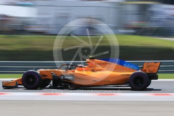 World © Octane Photographic Ltd. Formula 1 – Hungarian GP - Practice 3. McLaren MCL33 – Stoffel Vandoorne. Hungaroring, Budapest, Hungary. Saturday 28th July 2018.
